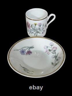 Richard Ginori 1735 Porcelain Primavera Demitasse Cups & Saucers Set Of 12