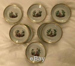 Richard Ginori 8 Sets of Demitasse Cups and Saucers Pittori Italy Mint