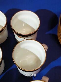 Richard Ginori BOLERO Espresso/Demitasse Cups & Saucers 7 Sets MINT