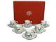 Richard Ginori Christmas Holly Set Of 6 Demitasse Espresso Cups/saucers Italy