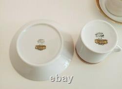 Richard Ginori Cream Sugar + 8 Demitasse Expresso Cups Saucers Palermo Rust Red