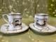 Richard Ginori Firenze Demitasse Cups Saucers Set Of 2 Near Mint Vintage Authent