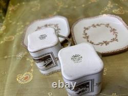 Richard Ginori Firenze Demitasse Cups Saucers Set of 2 Near Mint Vintage Authent