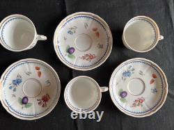 Richard Ginori Italian Fruit Demitasse Cups & Saucers Set of 3 Made in Italy