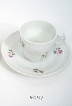 Richard Ginori Italian Rose Pattern Cups & Saucers Demitasse 9 cups 10 saucers