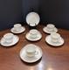 Richard Ginori Italy Demitasse Espresso Cups Saucers Set 6 White With Gold Trim