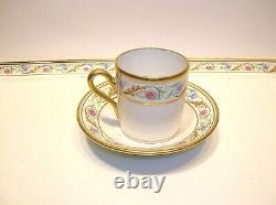 Richard Ginori Set Of 6 Demitasse Cups And Saucers With Tray Fantastic Quality