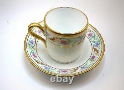 Richard Ginori Set Of 6 Demitasse Cups And Saucers With Tray Fantastic Quality