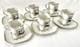 Richard Ginori Set Of 6 Fine Porcelain Fiesole Demitasse Cups & Saucers