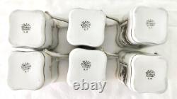 Richard Ginori Set of 6 Fine Porcelain Fiesole Demitasse Cups & Saucers