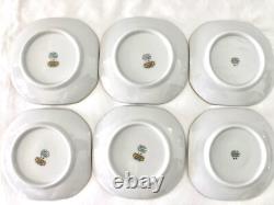 Richard Ginori Set of 6 Fine Porcelain Fiesole Demitasse Cups & Saucers