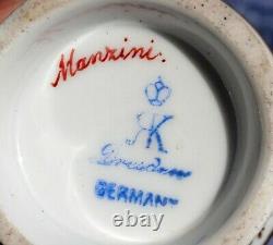 Richard Klemm Dresden Portrait Scene Hand Painted Demitasse Cup & Saucer Germany