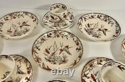 Ridgway INDUS Pattern Demitasse Cup & Saucers & Fruit Bowls 14 Piece Lot Ca 1877
