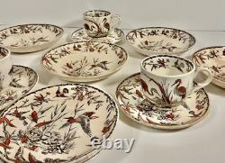 Ridgway INDUS Pattern Demitasse Cup & Saucers & Fruit Bowls 14 Piece Lot Ca 1877