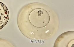 Ridgway INDUS Pattern Demitasse Cup & Saucers & Fruit Bowls 14 Piece Lot Ca 1877