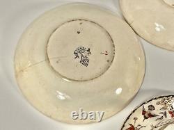 Ridgway INDUS Pattern Demitasse Cup & Saucers & Fruit Bowls 14 Piece Lot Ca 1877