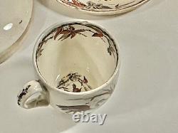 Ridgway INDUS Pattern Demitasse Cup & Saucers & Fruit Bowls 14 Piece Lot Ca 1877