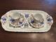 Rihiya Bavaria Porcelain Espresso Set Tray Cups Saucers Hand Painted Gold