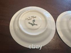 Rihiya Bavaria Porcelain Espresso Set Tray Cups Saucers Hand Painted Gold