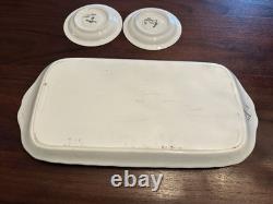 Rihiya Bavaria Porcelain Espresso Set Tray Cups Saucers Hand Painted Gold