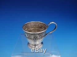 Rose Point By Wallace Sterling Silver Demitasse Cup with Saucer (#4122)