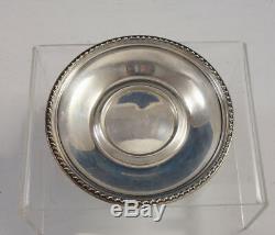 Rose Point by Wallace Sterling Silver Demitasse Cup with Saucer and Liner #3064