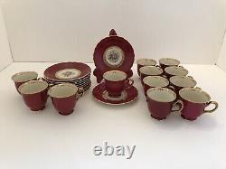 Rosenthal Bavaria Continental Ivory Demitasse Cups And Saucers, Service For 12