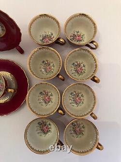 Rosenthal Bavaria Continental Ivory Demitasse Cups And Saucers, Service For 12