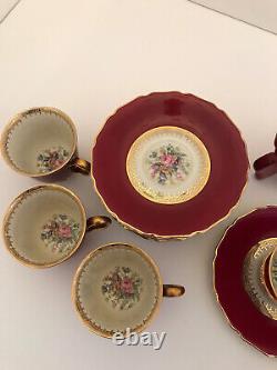 Rosenthal Bavaria Continental Ivory Demitasse Cups And Saucers, Service For 12