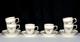 Rosenthal Classic Rose Sanssouci 6 Demitasse Cups & Saucers Ivory Gold Unused