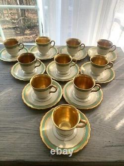 Rosenthal Coronation Demitasse Cup & Saucer Set Of 10