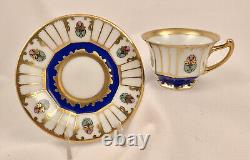 Rosenthal Demitasse Cup & Saucer, Hand Painted, Art Deco