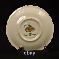 Rosenthal Germany 3 Cups & Saucers Demitasse Pedestal Queen's Bouquet 1952-1975