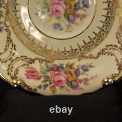 Rosenthal Germany 4 Cups 5 Saucers Demitasse Pedestal Queen's Bouquet 1952-1975