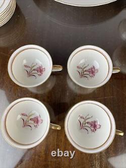 Rosenthal Helena Cake Plate Winifred Demitasse Cup & Saucer Set of 8 Gold Floral