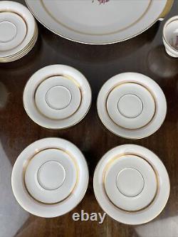 Rosenthal Helena Cake Plate Winifred Demitasse Cup & Saucer Set of 8 Gold Floral