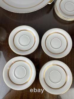 Rosenthal Helena Cake Plate Winifred Demitasse Cup & Saucer Set of 8 Gold Floral