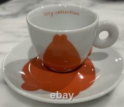 Rosenthal Illy Collection Jeff Koons Espresso Demitasse Set / 6 Cups & 6 Saucers