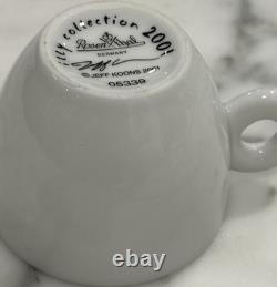Rosenthal Illy Collection Jeff Koons Espresso Demitasse Set / 6 Cups & 6 Saucers
