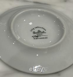Rosenthal Illy Collection Jeff Koons Espresso Demitasse Set / 6 Cups & 6 Saucers