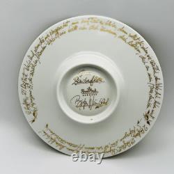 Rosenthal Magic Flute 24k Gold Demitasse Cup Saucer Set Bjorn Wiinblad Mint (B)