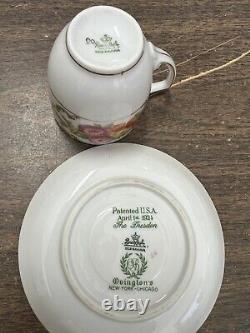 Rosenthal Selb-Bavaria The Dresden 11 Demitasse Cup & Saucers pat 1924 Ovingtons