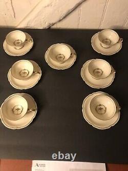 Rosenthal king Edward demitasse cups and saucers 7 sets antiques