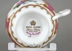 Royal Albert China Lady Carlyle Coffee Demitasse Cups & Saucers X 6 Excellent