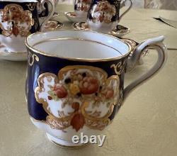 Royal Albert Heirloom demitasse teacups and saucers Set Of 6, Hampton shape