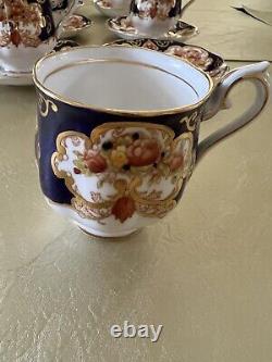 Royal Albert Heirloom demitasse teacups and saucers Set Of 6, Hampton shape