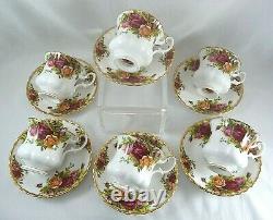 Royal Albert OLD COUNTRY ROSES Bone China (6) Demitasse 4oz Cups & Saucers