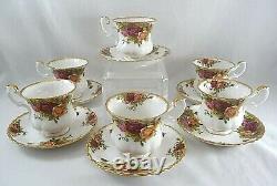 Royal Albert OLD COUNTRY ROSES Bone China (6) Demitasse 4oz Cups & Saucers