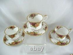 Royal Albert OLD COUNTRY ROSES Bone China (6) Demitasse 4oz Cups & Saucers