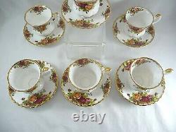 Royal Albert OLD COUNTRY ROSES Bone China (6) Demitasse 4oz Cups & Saucers